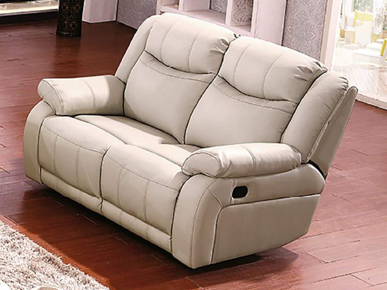 MALONE Leather Reclining Love-seat