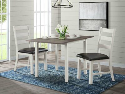 MINA Drop-Leaf Dining Table & 2 Chairs