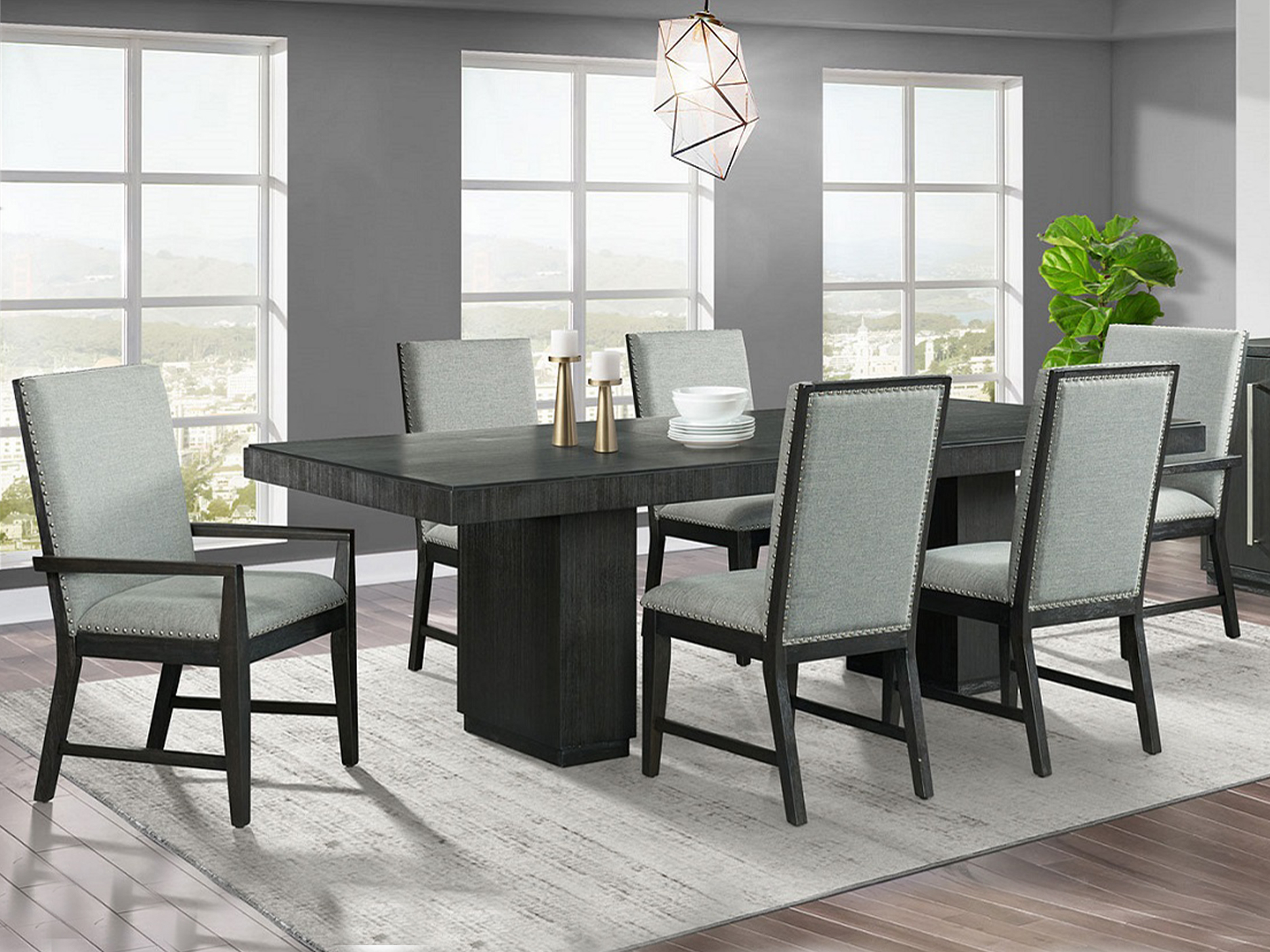 MIADENS 6-Seat Dining Set MIADENS 6-Seat Dining Set