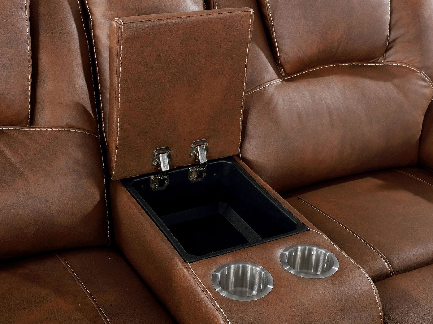 DAYTON Power Reclining Loveseat with Console - Zoom