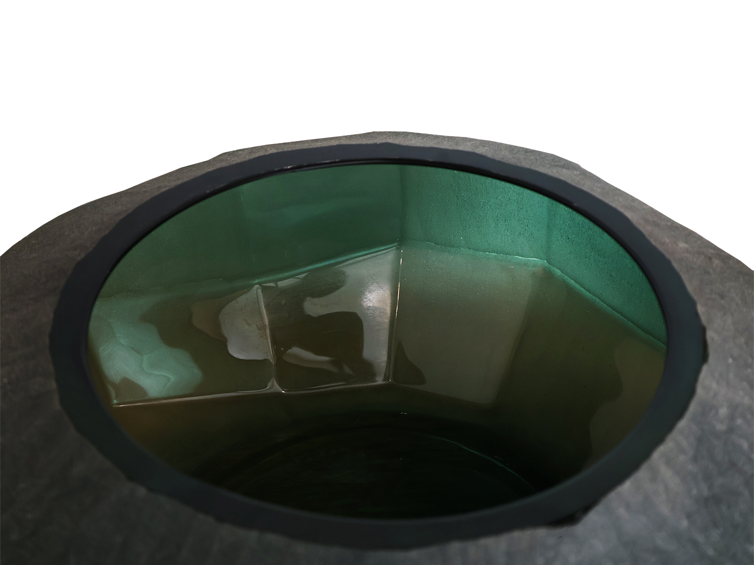 Textured Glass Vase Closs-up Textured Glass Vase Closs-up