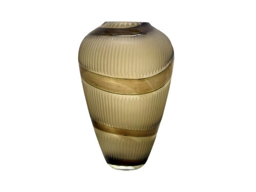 Textured Glass Vase, 13 in.