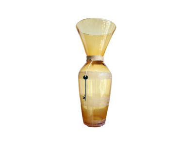 Amber Glass Vase full