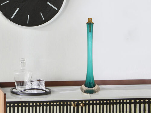 Blown Glass candle holder Lifestyle