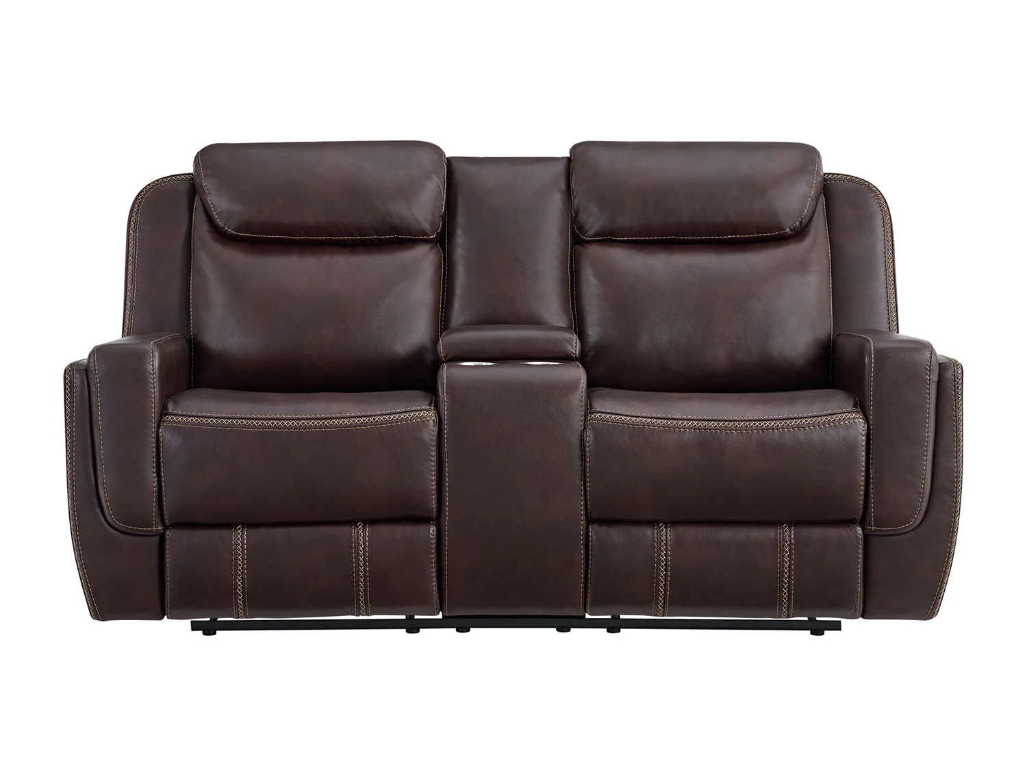 BISTRA Reclining Loveseat with Console - Front BISTRA Reclining Loveseat with Console - Front