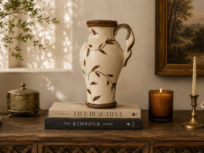 Rustic Porcelain Vase - Set of 2