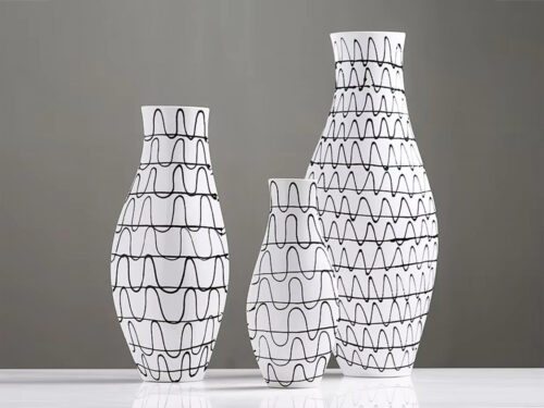 SEMINOLE 3 Piece Ceramic Vase Set