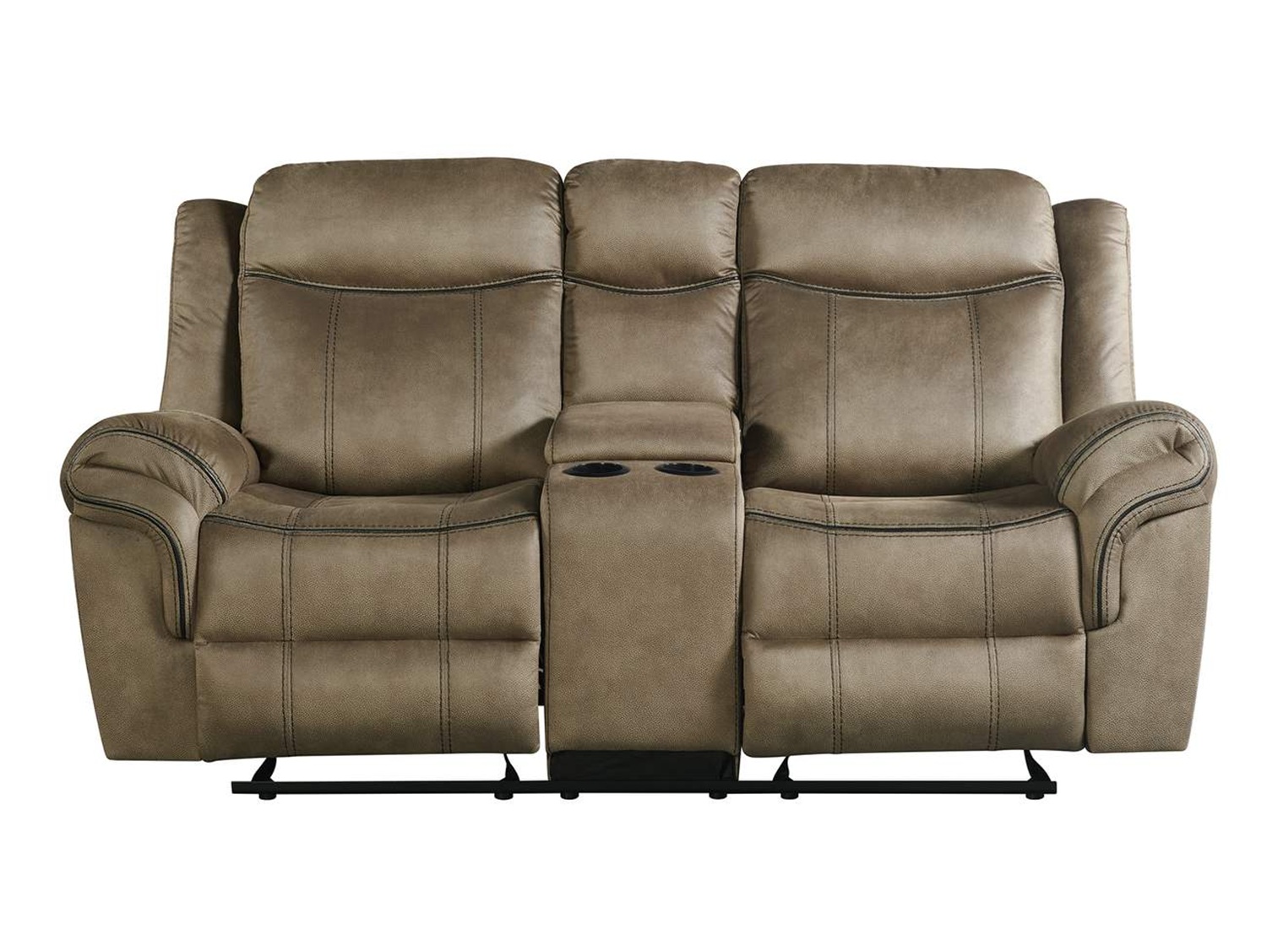 VETEL Reclining Loveseat with Console - Front VETEL Reclining Loveseat with Console - Front