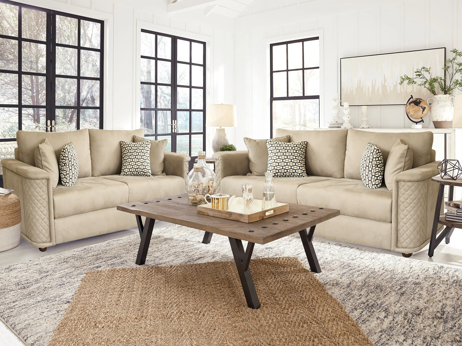 LUXUARY BELVOIR SOFA & LOVE SEAT LUXUARY BELVOIR SOFA & LOVE SEAT