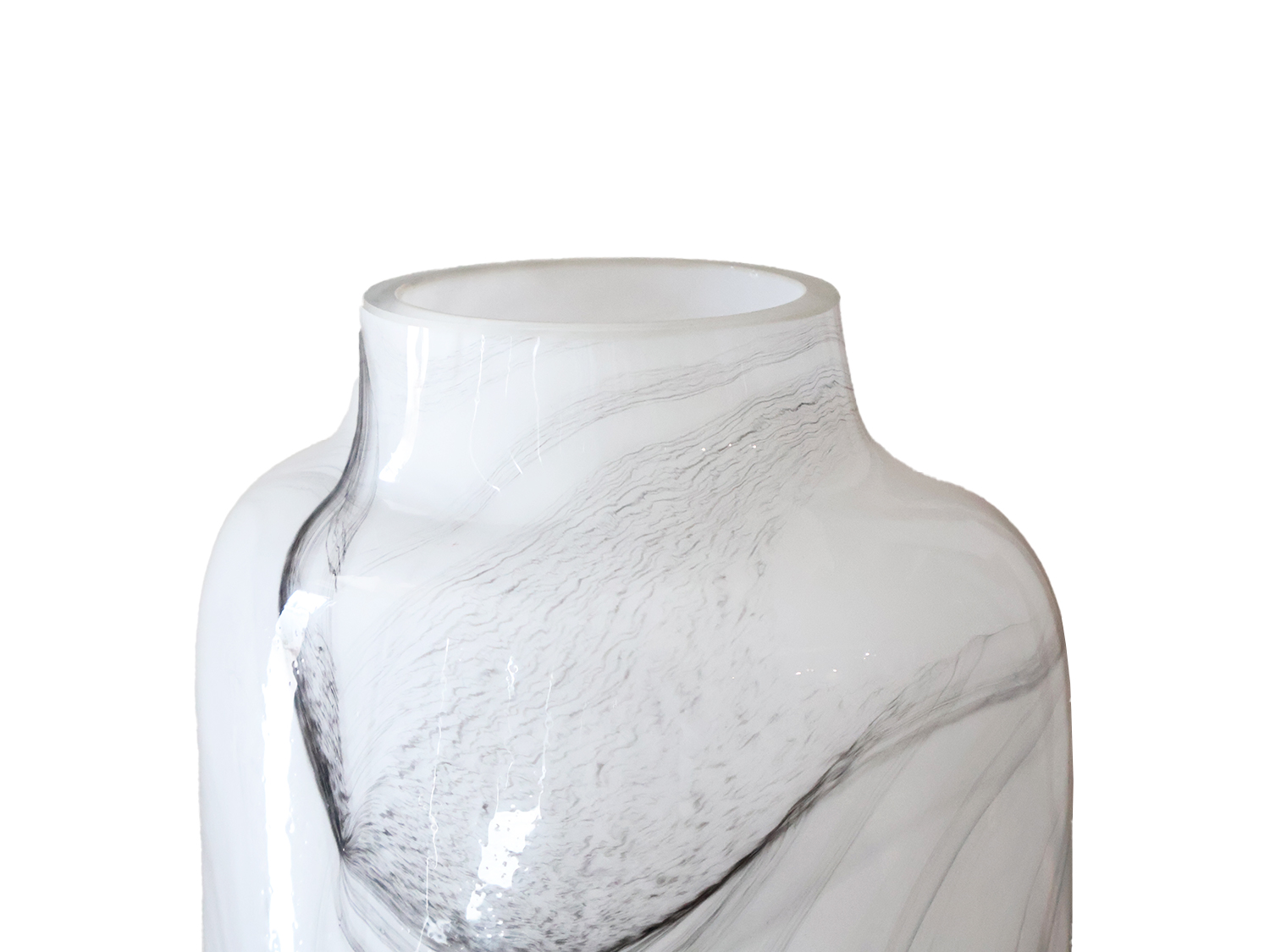 White Glass Vase Top White Glass Vase Top