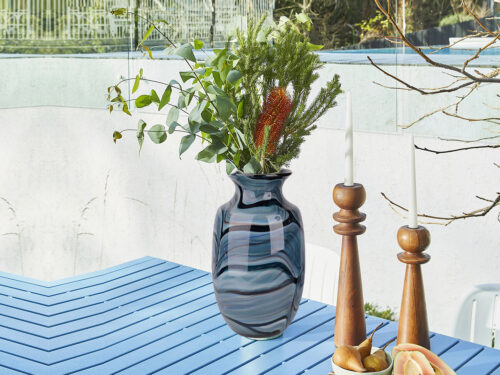 Reagan Blue Vase lifestyle