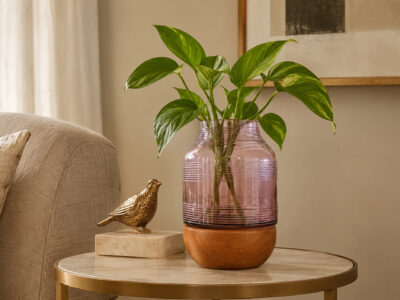 Chase Glass Vase, 7 in.