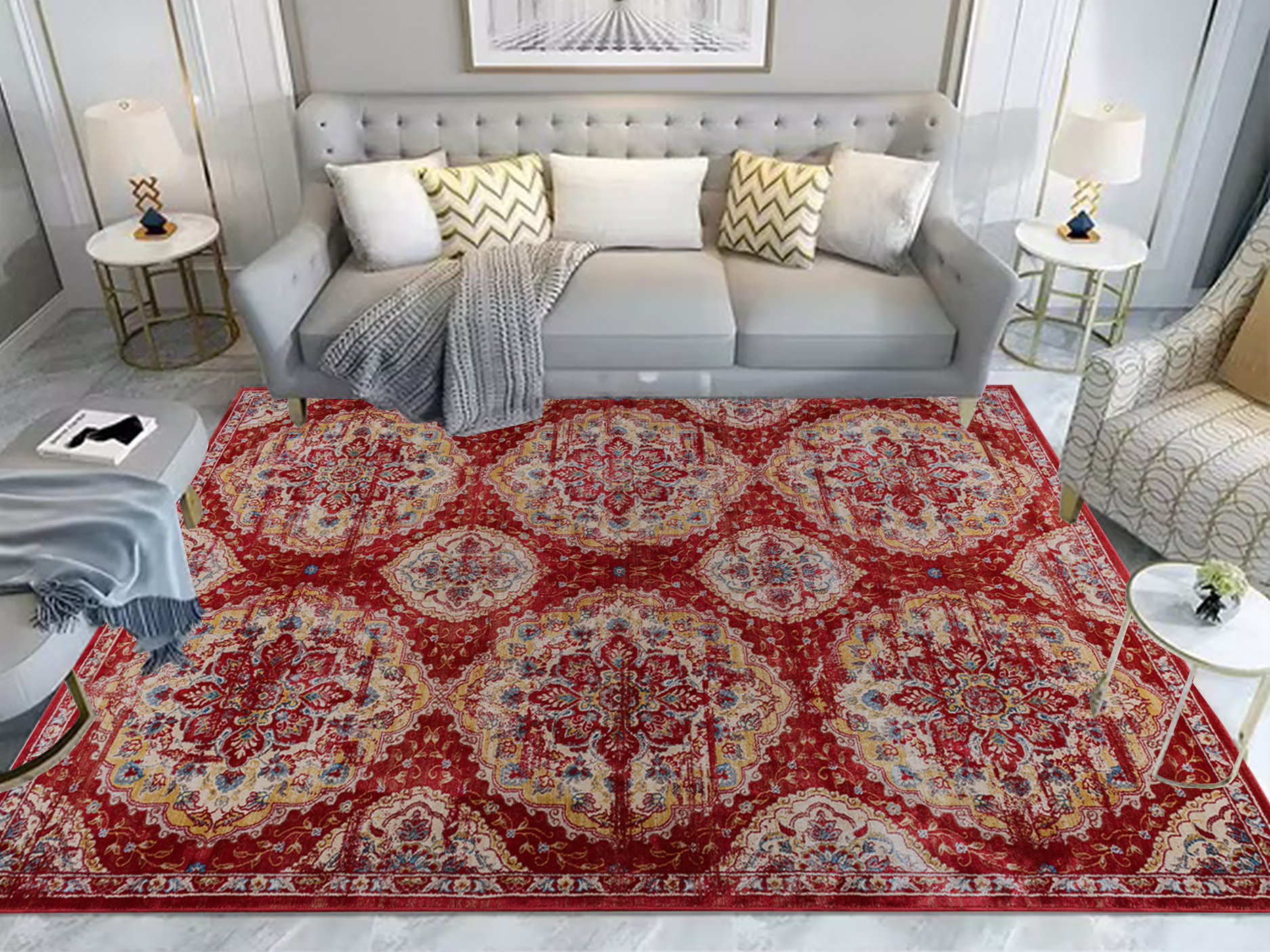 MOZDOK Silk Rug Lifestyle MOZDOK Silk Rug Lifestyle