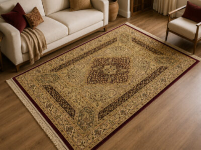 SENAKI Silk Rug 5’3″ x 7’6″