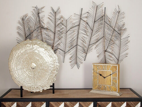 Metal Feather Wall Decor