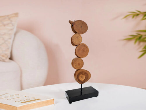 Teak Log Stand Lifestyle