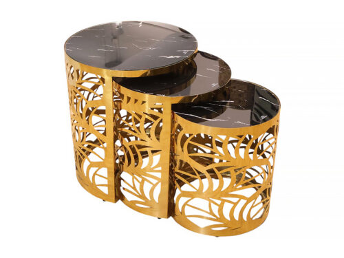 GLADYS II 3 Pc Nesting Table Set