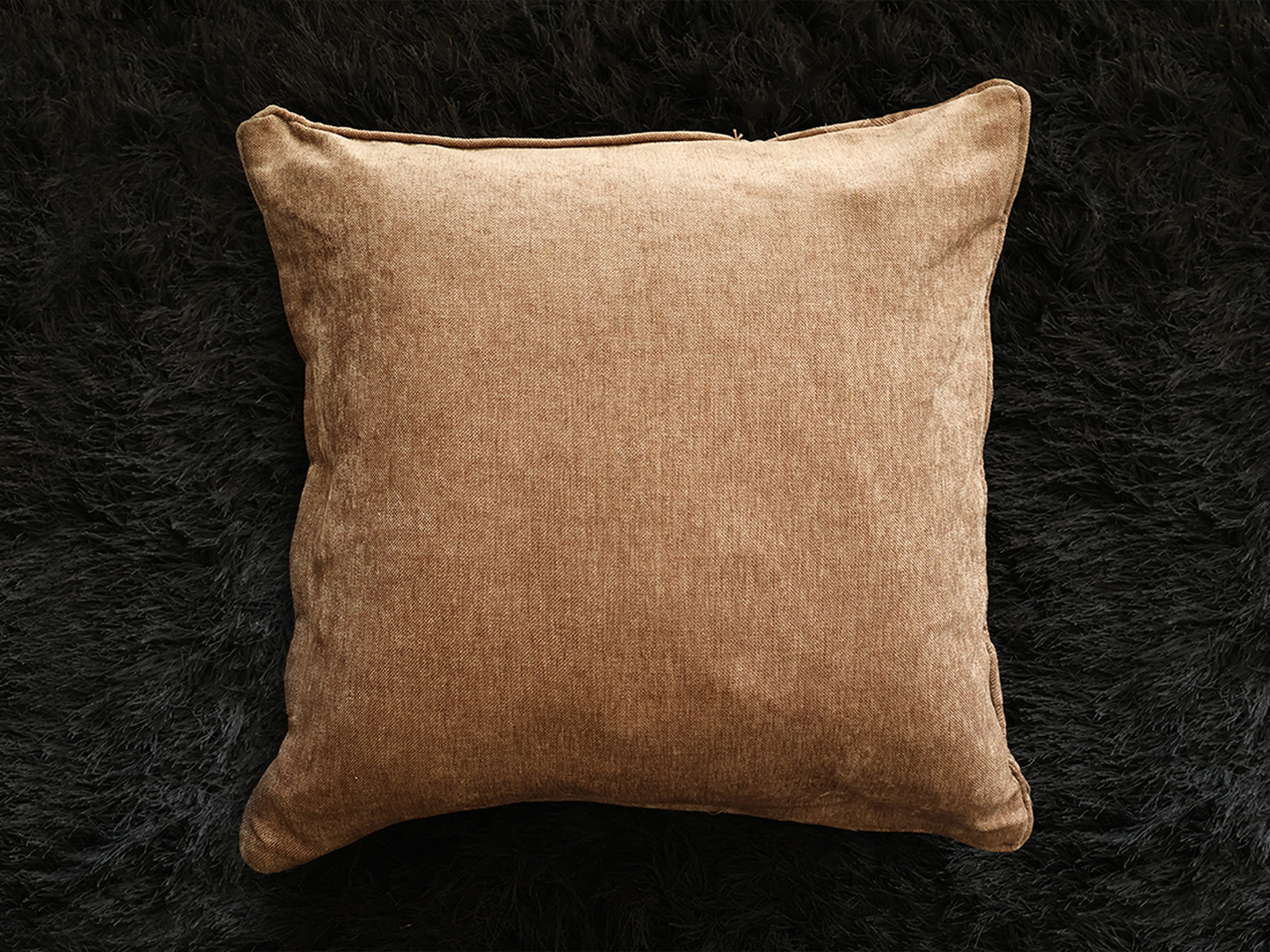 Chenille Brown Cushion Top Chenille Brown Cushion Top
