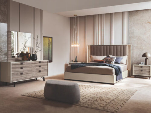 AREZZO King Bed 2 Nightstands Dresser amp Mirror Lifestyle