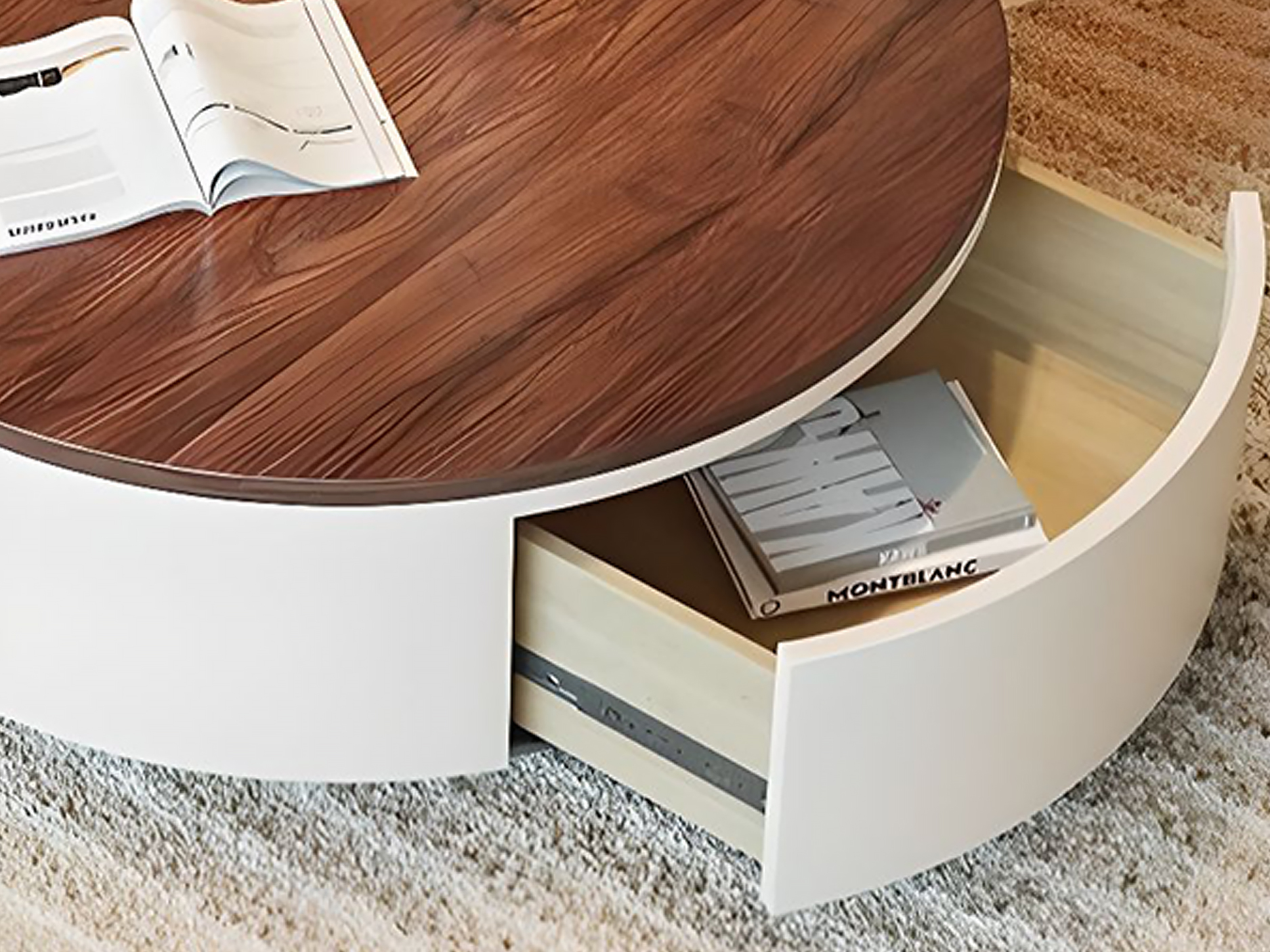 Renca coffee table Dual-Access Drawer Renca coffee table Dual-Access Drawer