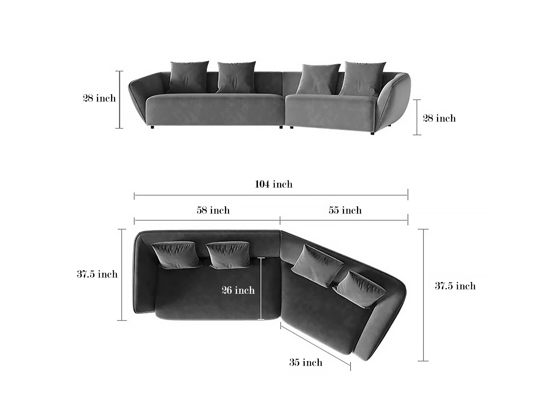 ZANON Sectional Sofa Detail ZANON Sectional Sofa Detail
