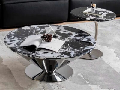 WOMACK Coffee Table & End Table Lifestyle